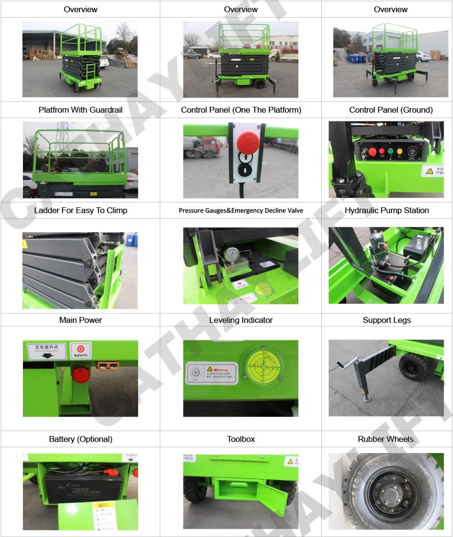 aerial scissor lift-details